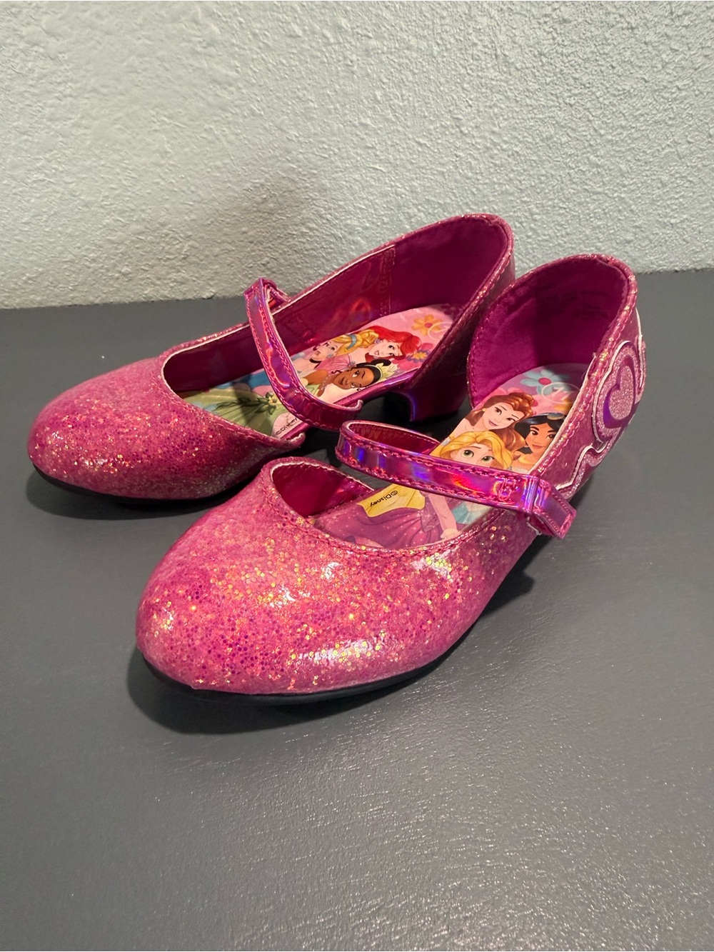 Disney Princess - Girls Sparkle Mary Jane Dress Shoes - Pink - Picture 2 of 9